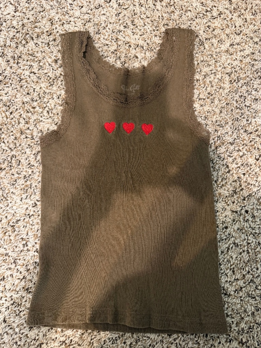 brandy melville brown tank top